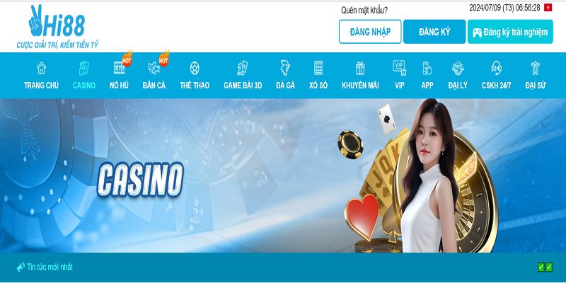 Hi888 với những sảnh cược Casino hấp dẫn